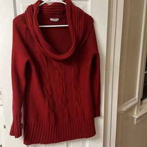 Cache Red Longer Sweater